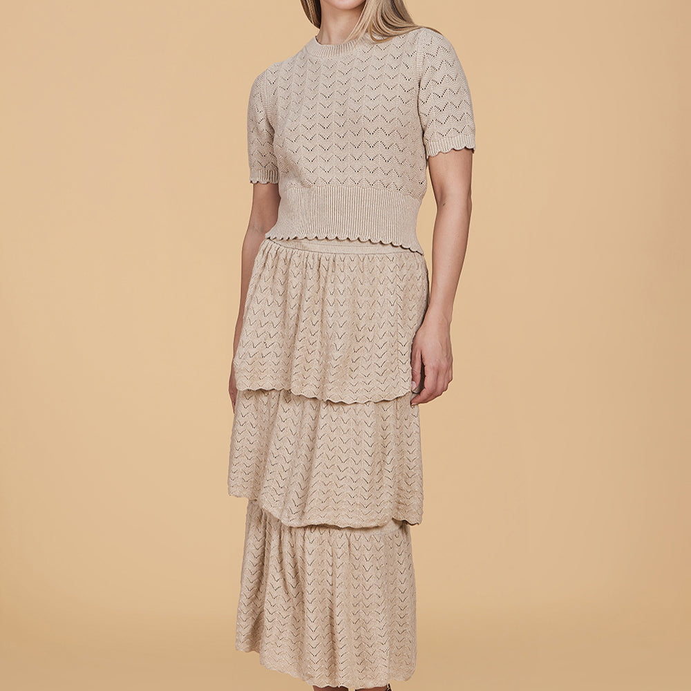 Hannah Sweater, Frosted Almond