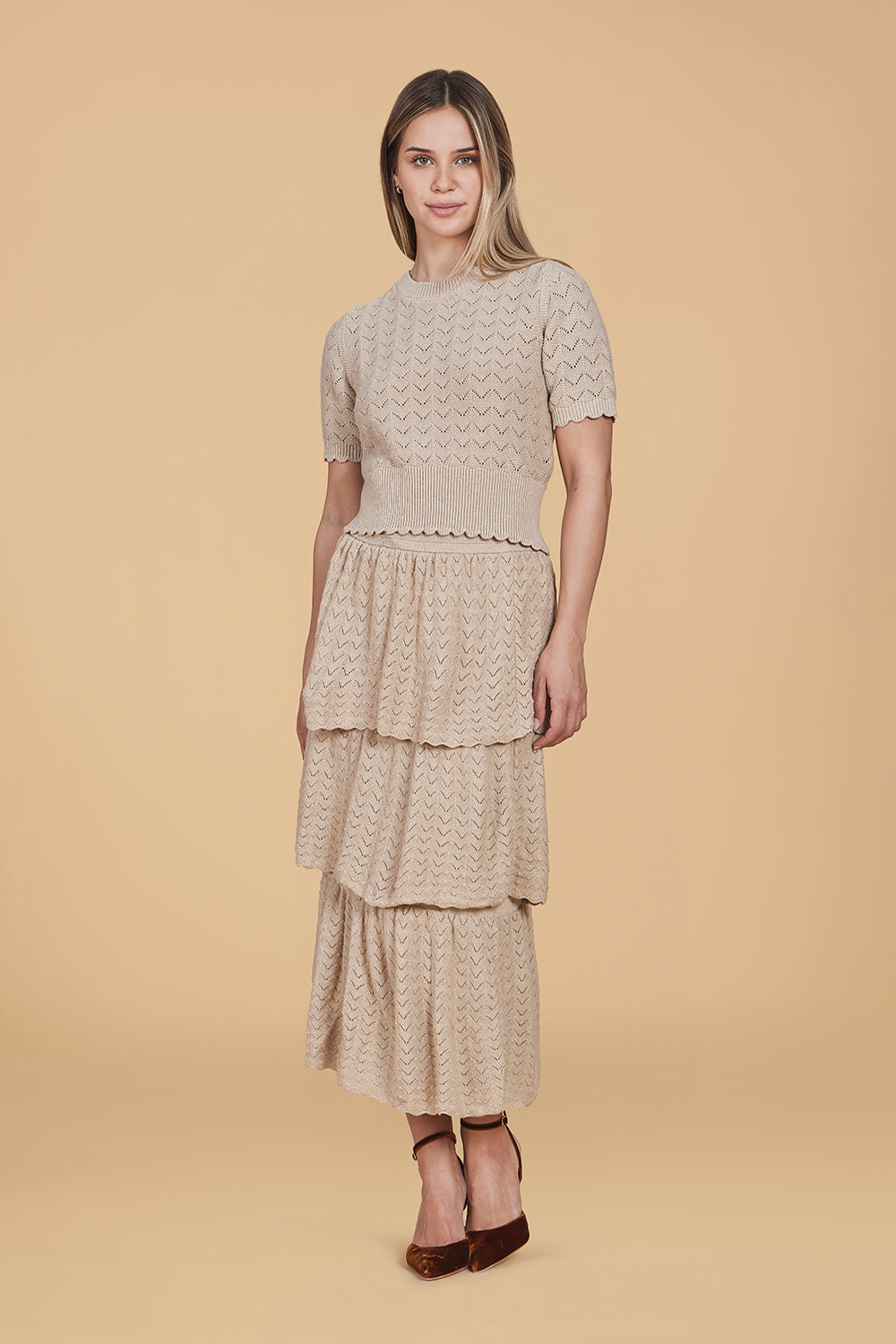 Hannah Sweater, Frosted Almond