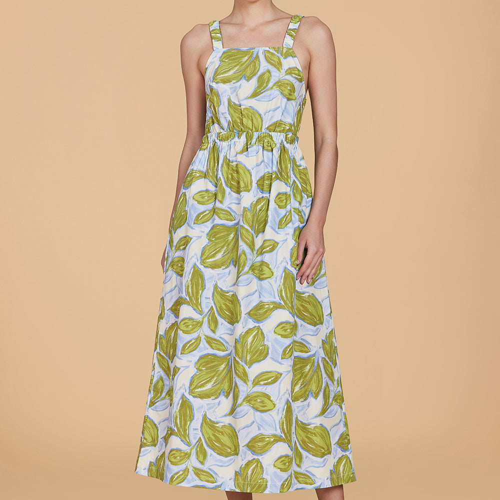 Emelia Dress, Zest Leaves