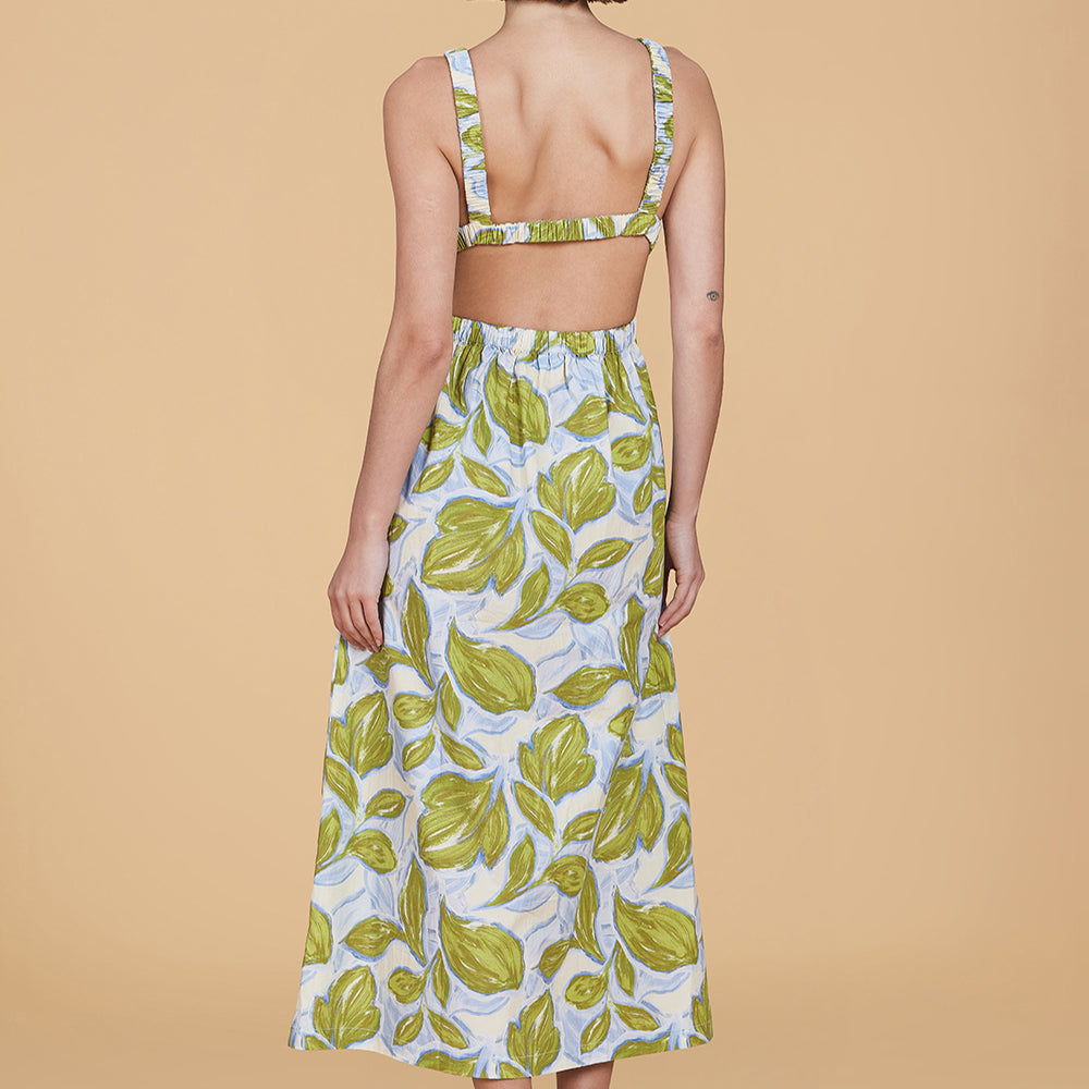 Emelia Dress, Zest Leaves