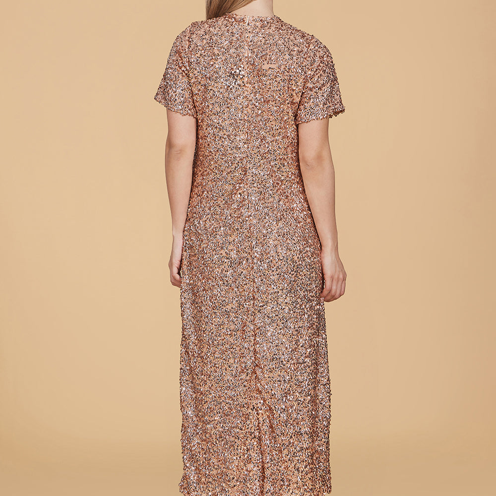 
                      
                        Gwenyth Dress, Gold Sequins
                      
                    