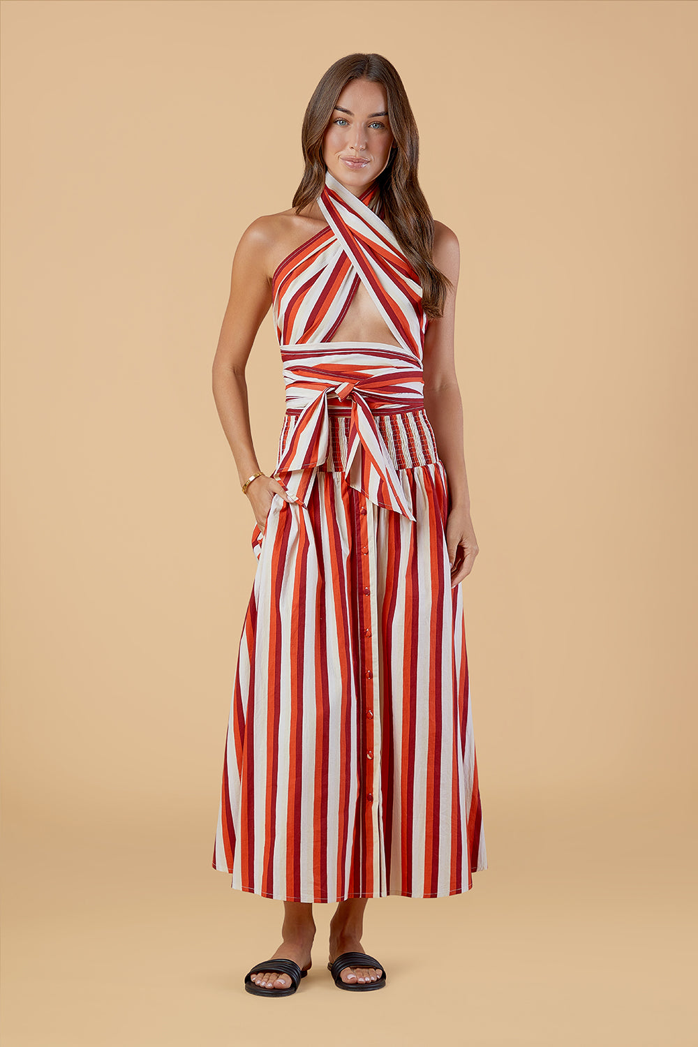 Georgia Skirt, Cabana Stripes