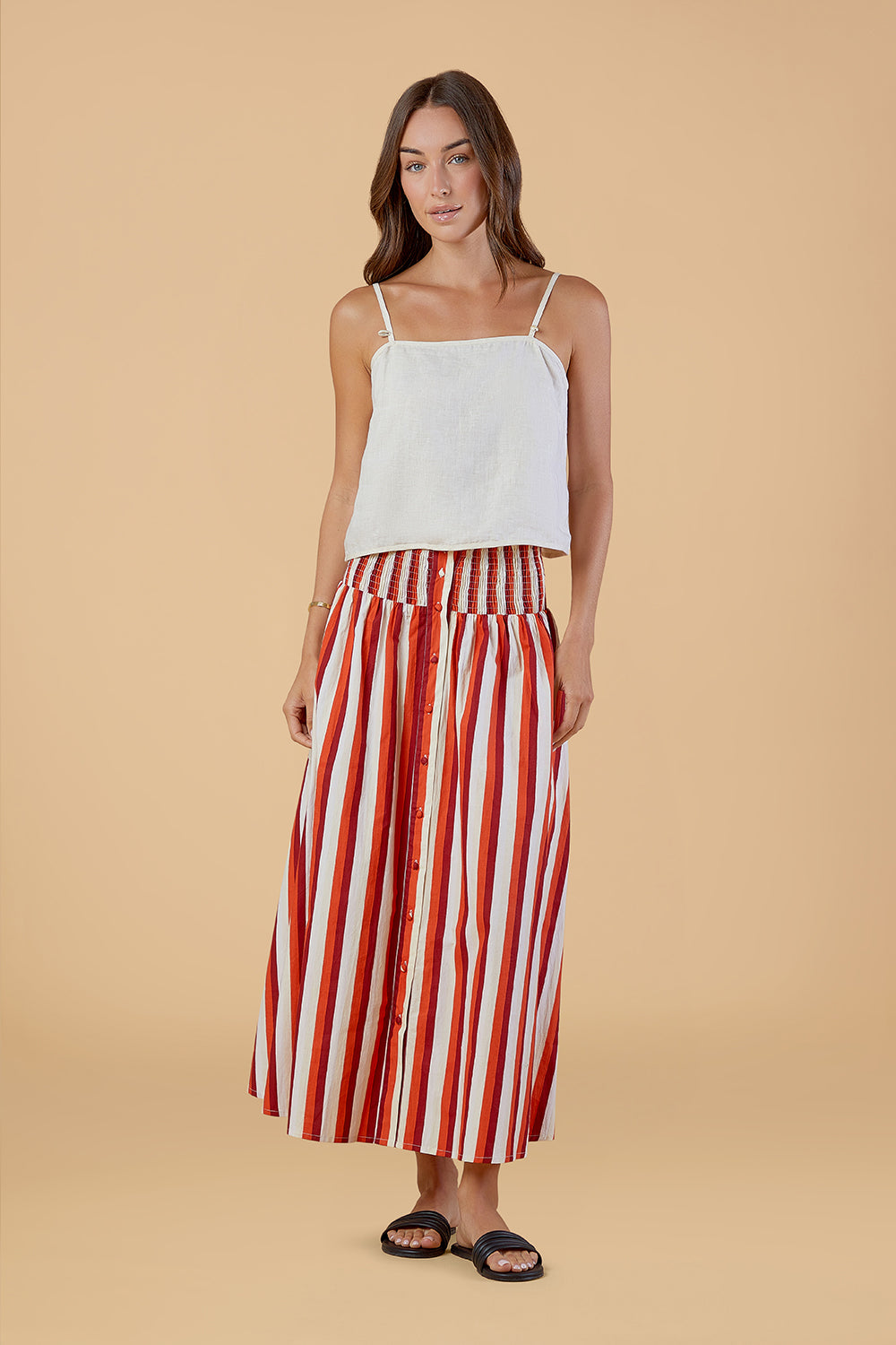 Georgia Skirt, Cabana Stripes