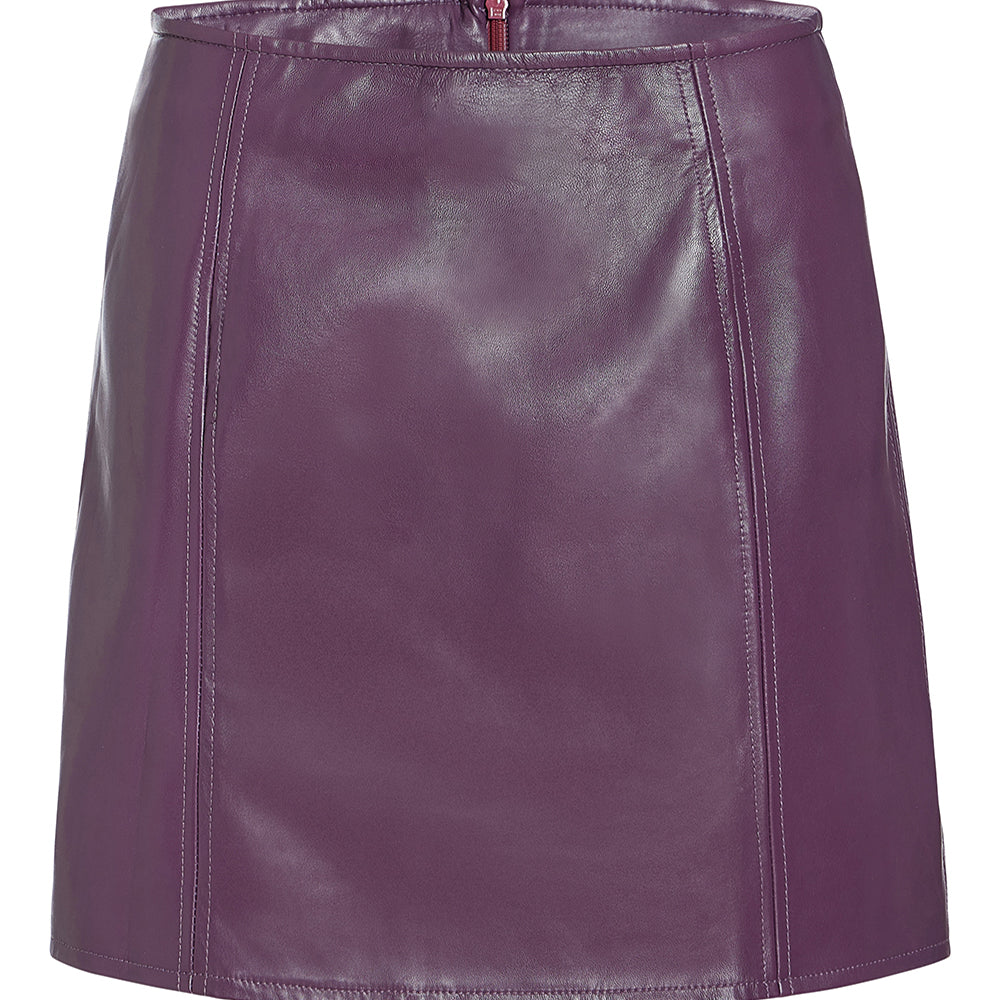 
                      
                        Delia Skirt, Plum
                      
                    