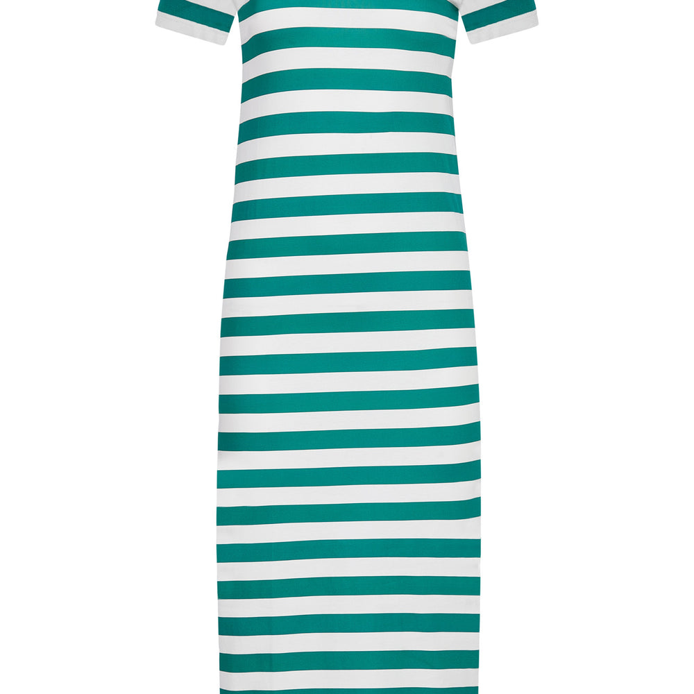 
                      
                        Tee Dress, Marine Green Stripe
                      
                    