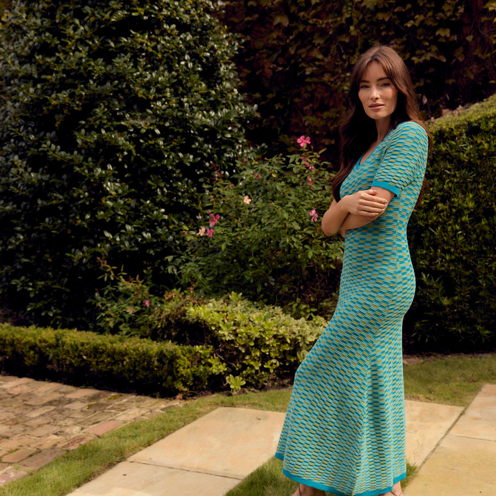 
                      
                        Ava Knit Dress, Turq Knit
                      
                    