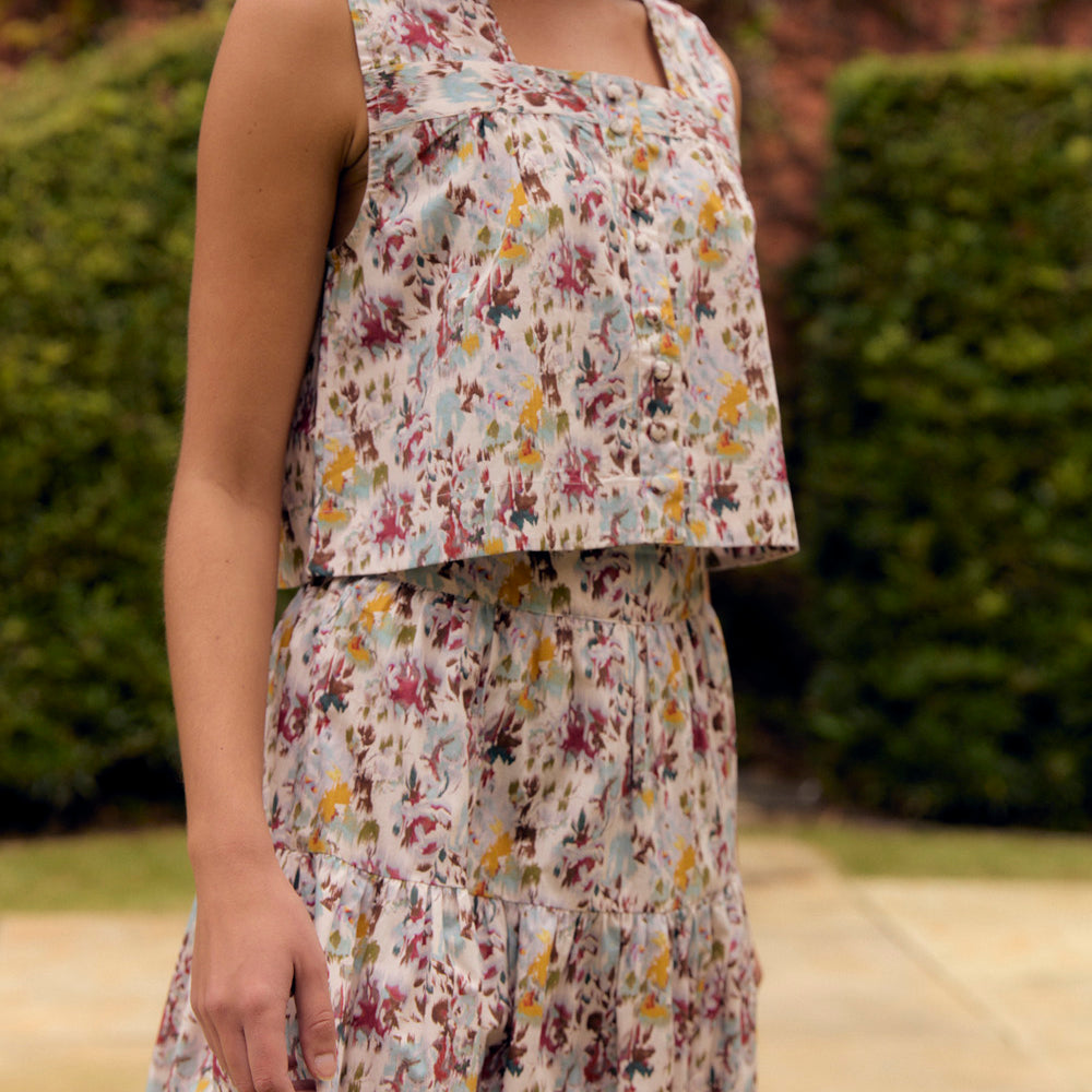 
                      
                        Quinn Skirt, Aqueous Petals
                      
                    