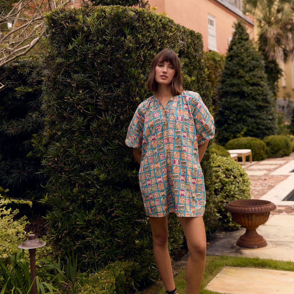 
                      
                        Frannie Dress, Sea Tiles
                      
                    