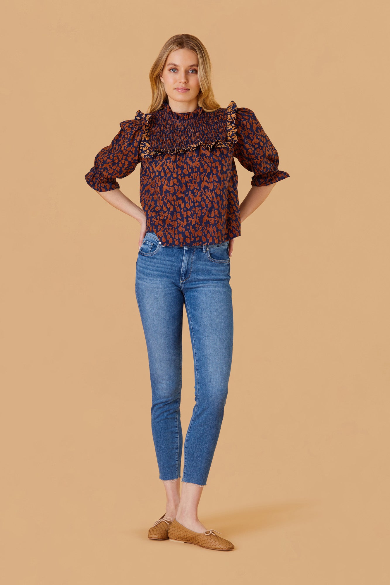 Rollins Top, Spotted Brown