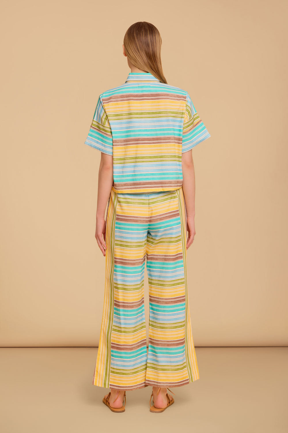 Zuri Pants, Laurel Stripe